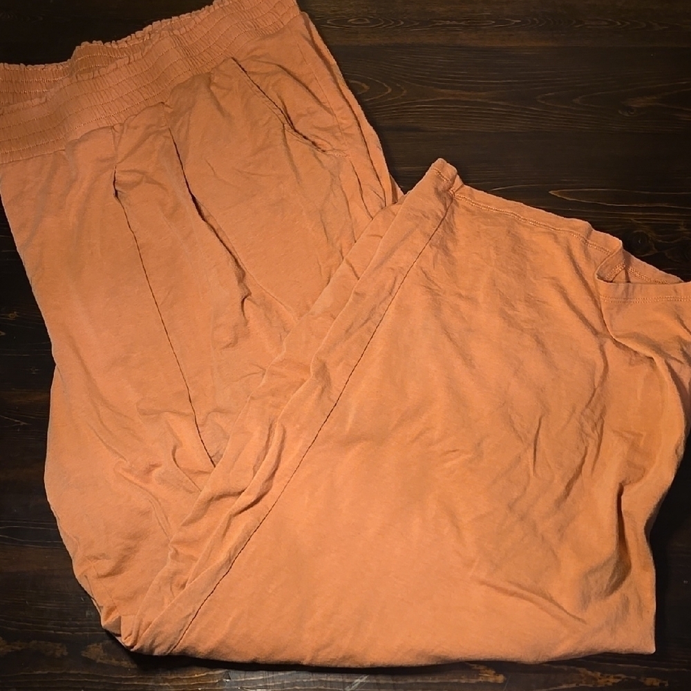 AnyBody Coral Sweatpants with Wide-Leg Design